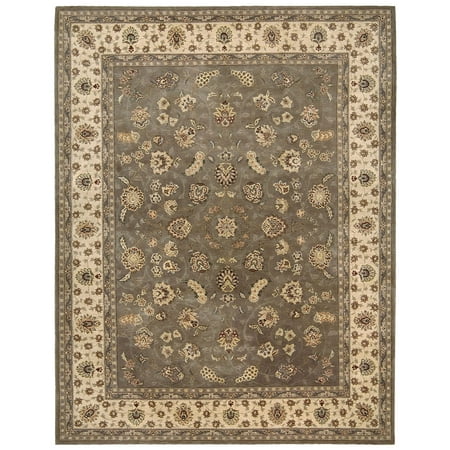 Nourison 2000 2003 Oriental Rug - Olive-3.9 x 5.9 ft. A highly popular collection  the Nourison 2000 Collection features Persian  Oriental  and European designs of pure New Zealand wool  highlighted with intricately detailed designs of genuine silk. Each rug in this collection is handmade in China for Nourison rugs. A special hand-tufting technique creates a high-density pile that redefines luxury  beauty  and value. It is recommended that  when necessary  you spot-clean these rugs with a mild soap. One-year limited warranty. Sizes offered in this rug: Following are the sizes offered for this rug. Please note that some may be currently unavailable due to inventory  and some designs may not be offered in every size. Rug sizes may vary by up to 4 inches in dimensions listed. Dimensions: 2 x 3 ft. 2.6 x 4.3 ft. 3.9 x 5.9 ft. 5.6 x 8.6 ft. 7.9 x 9.9 ft. 8.6 x 11.6 ft. 9.9 x 13.9 ft. 12 x 15 ft. 2.3 x 8 ft. Runner 2.6 x 12 ft. Runner 4 ft. Round<