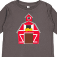 thumbnail image 4 of Inktastic Farming Large Red Barn with Hay Boys or Girls Long Sleeve Toddler T-Shirt, 4 of 5