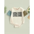 thumbnail image 2 of Bagilaanoe Newborn Baby Girl Boy Rompers Letter Print Short Sleeve Bodysuits 3M 6M 12M 18M 24M Infant Casual One Piece Short Jumpsuit, 2 of 9