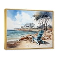 thumbnail image 2 of Designart "Reflective Moments at the Harbor Port XIII" Nautical & Beach Floater Framed Canvas Print, 2 of 7