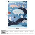 thumbnail image 4 of Orinice Whale Annabel Kidston Ocean Warm Lightweight Blanket Soft Fleece Throw Blanket for All Seasons - Multiple Sizes Available 40x50in, 4 of 6