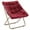 Red, variant on Magshion Saucer Chair Soft Faux Fur Oversized Folding Accent Chair Square Lounge Lazy Chair Moon Chair with Metal Frame for Bedroom Living Room, Red