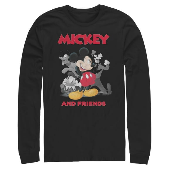 Mens Mickey & Friends Original Pals Long Sleeve Shirt