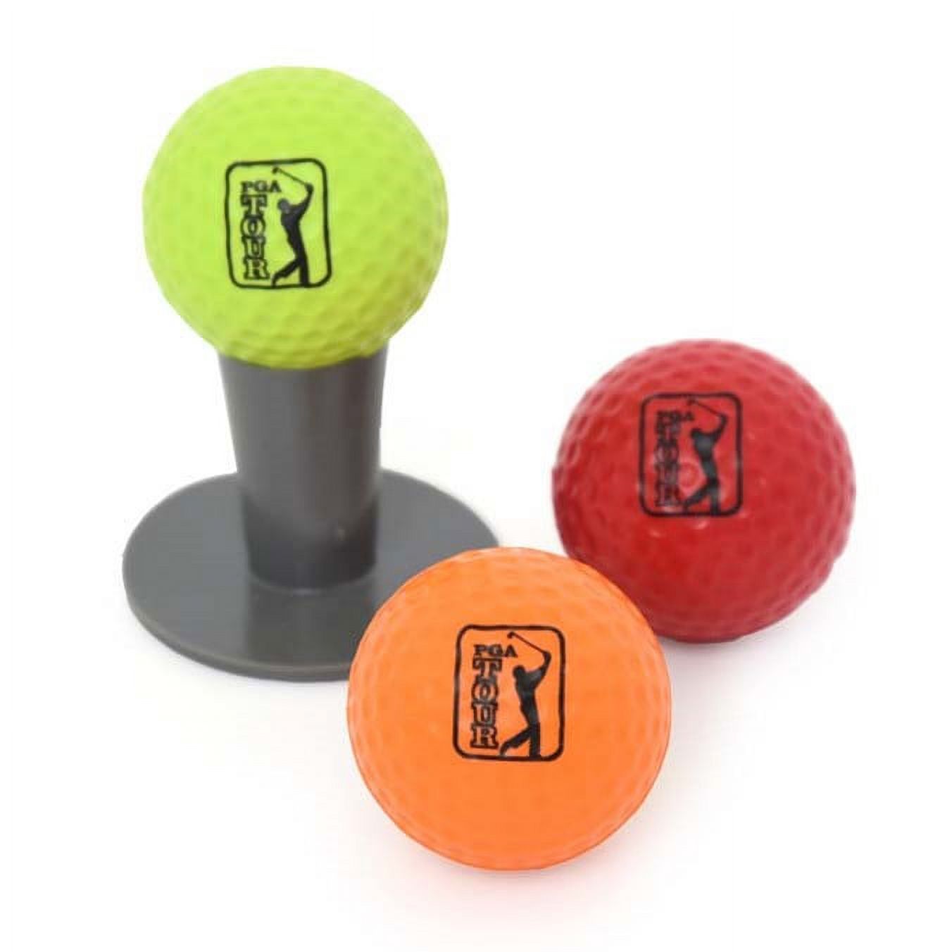 PGA Tour Tee-Up Kids Golf Rubber Tees, 3pack, Black 1.5" Height, 2" Length - image 5 of 11