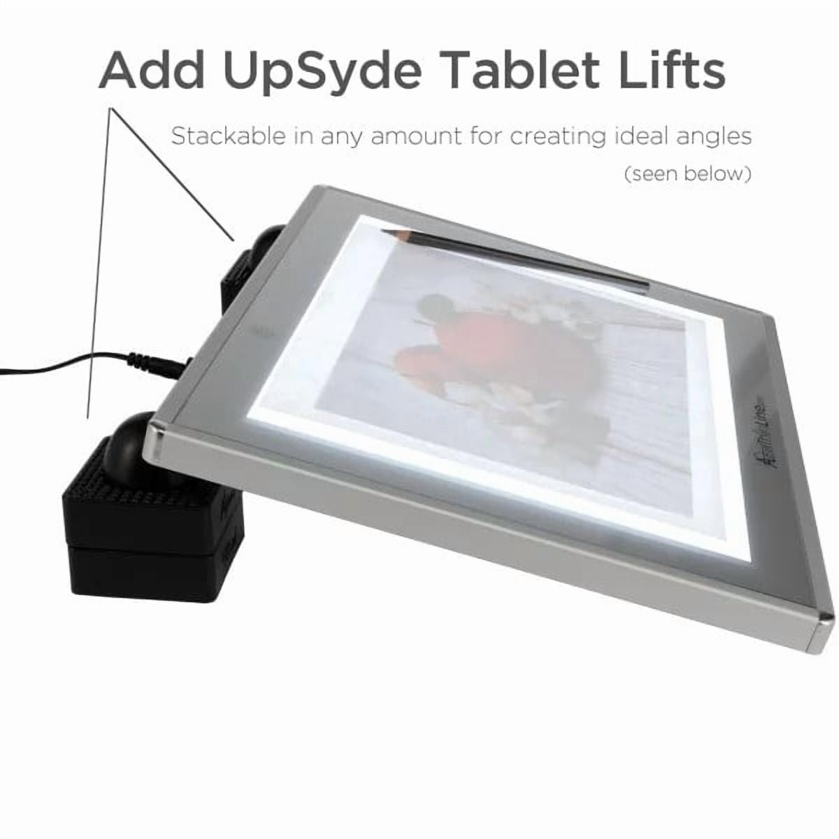 Acurit Light Tracing Tablet for Artist, Cartoonist, Animation, Drawing, Sketching- Adjustable LED Brightness Levels - Includes Upsyde Leaning Angle Pucks - Tablet Size 11-5/8" x 15"