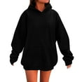 thumbnail image 6 of Womens Hoodies For Women Solid Warm Corduroy Hoodie Sweatshirt Pullover Long Sleeve With Pocket Oversized Fit Trendy Fall Color Comfortable Casual Daily Wear Pair With Jeans L Sweatshirt For Women, 6 of 9