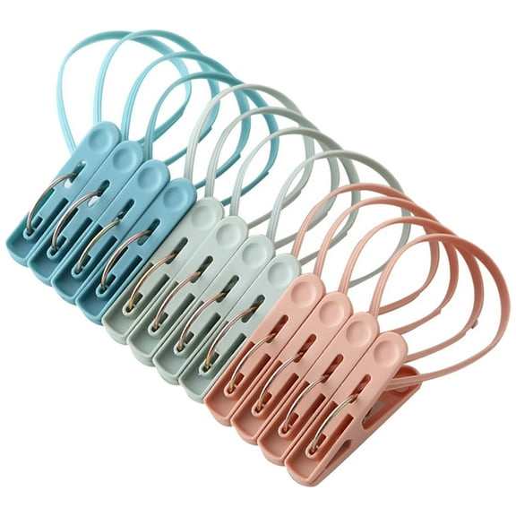 Milisten Indoor Drying Clothing Clips Assorted Color 12pcs