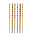 thumbnail image 6 of Uxcell 2mm High Speed Steel Straight Shank Twist Drill Bit Fully Ground Titanium Coated 6 Pack, 6 of 6