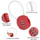 thumbnail image 2 of Candado de cable con combinación de bola Xinma Code, candado colgante de alambre de acero para gimnasio, candado para equipaje, mochila, casco de bicicleta y maletero., 2 of 5