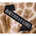 thumbnail image 3 of Faja De Cumpleaños Para Niña Con Lámina Iridiscente Plateada, Suave Faja Negra Satinada Para Mujer, Faja De Feliz Cumpleaños Para Dulces 16, 18, 21, 25, 30, 40 O Cualquier Otro Suministros De Fiesta D, 3 of 5