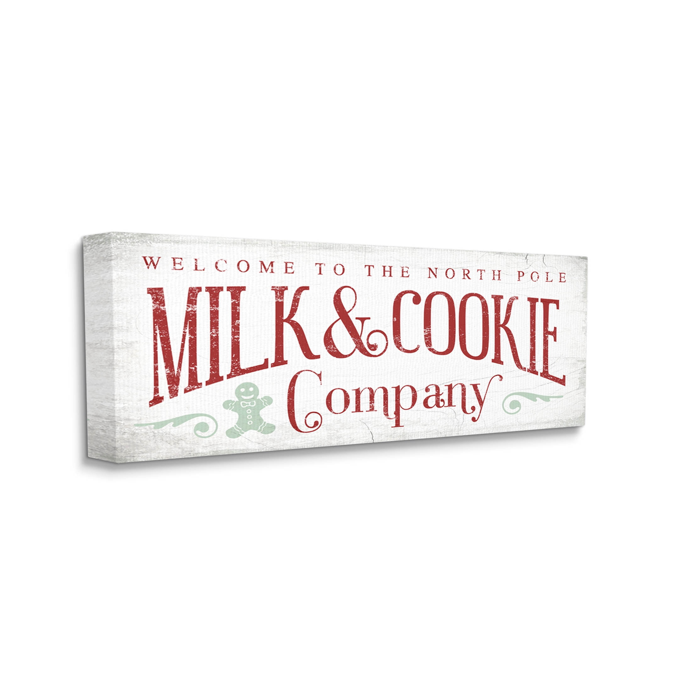 Stupell Industries Milk & Cookie Company Sign Graphic Art Gallery Wrapped Canvas Print Wall Art, Design by Lil' Rue