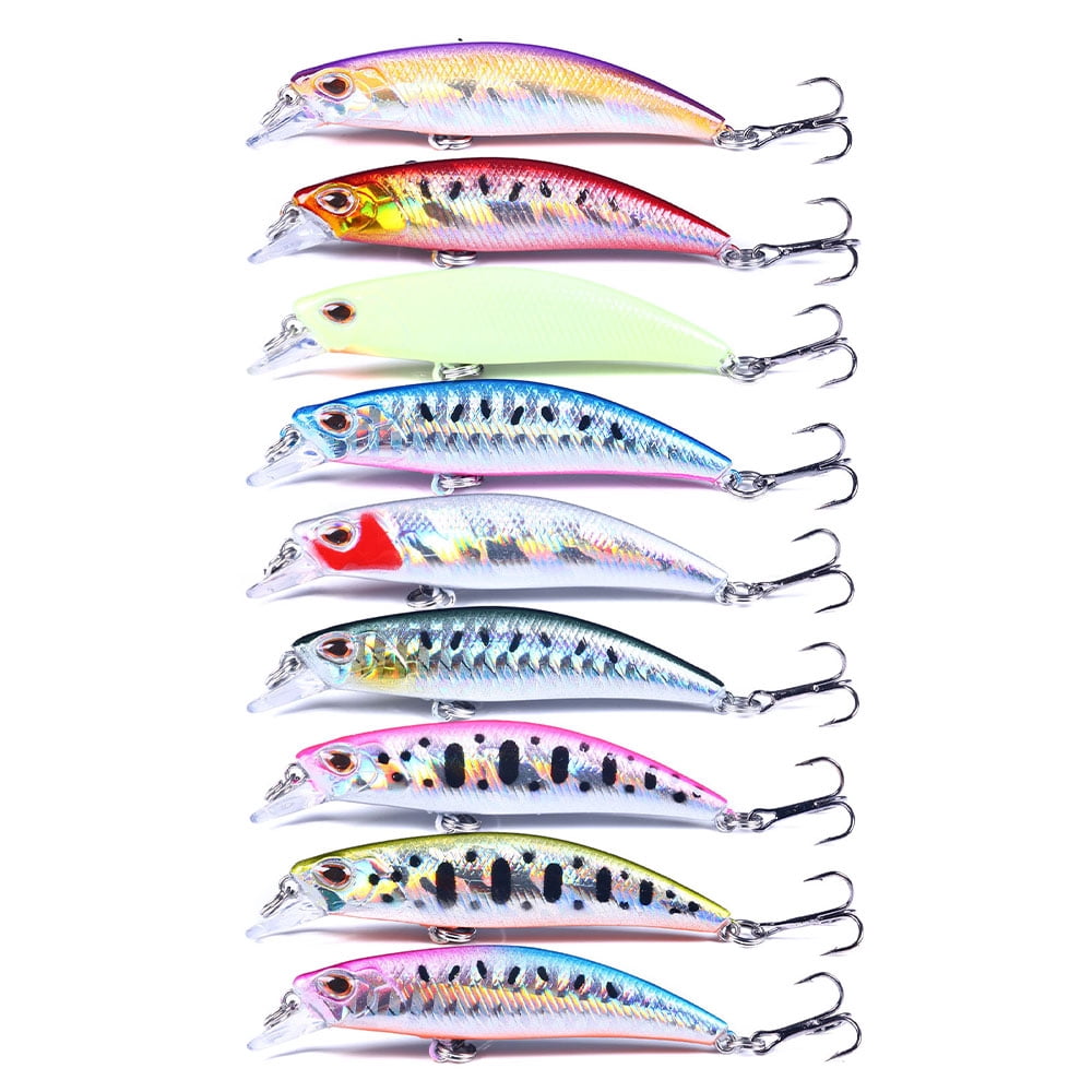 HENGJIA Fishing Lures Large Hard Bait Minnow VIB Lure with Treble Hook Life-Like Swimbait Fishing Bait Popper Crankbait Sinking Lure for Trout Bass Walleye Redfish