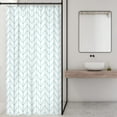 thumbnail image 3 of UOWRPOZ Geometric Chevron Striped Polyester Shower Curtain, 36" x 72" Waterproof, 3 of 6