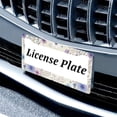 thumbnail image 6 of Purple Flowers License Plate Prame Aluminum Rust-Proof Auto Parts License Plate Decorative Screws Fit Standard 2 Holes 1 U.S. License Plate, 12.2x 6.3 Inch, 6 of 7