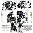 thumbnail image 6 of HAPPY BAY Men's Hawaiian Shirts Short Sleeve Button Down Shirt Floral Shirt Men Casual Holiday Summer Tropical Island Shirts for Men Funny 4XL Allover Hibiscus, Black, 6 of 6