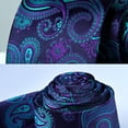 thumbnail image 6 of HISDERN Ties for Men Paisley Tie and Pocket Square Woven Classic Floral Mens Ties Handkerchief Set, 6 of 7