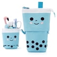 thumbnail image 1 of Cute Pencil Case Standing Pen Holder Telescopic Makeup Pouch Pop Up Cosmetics Bag, 1 of 5
