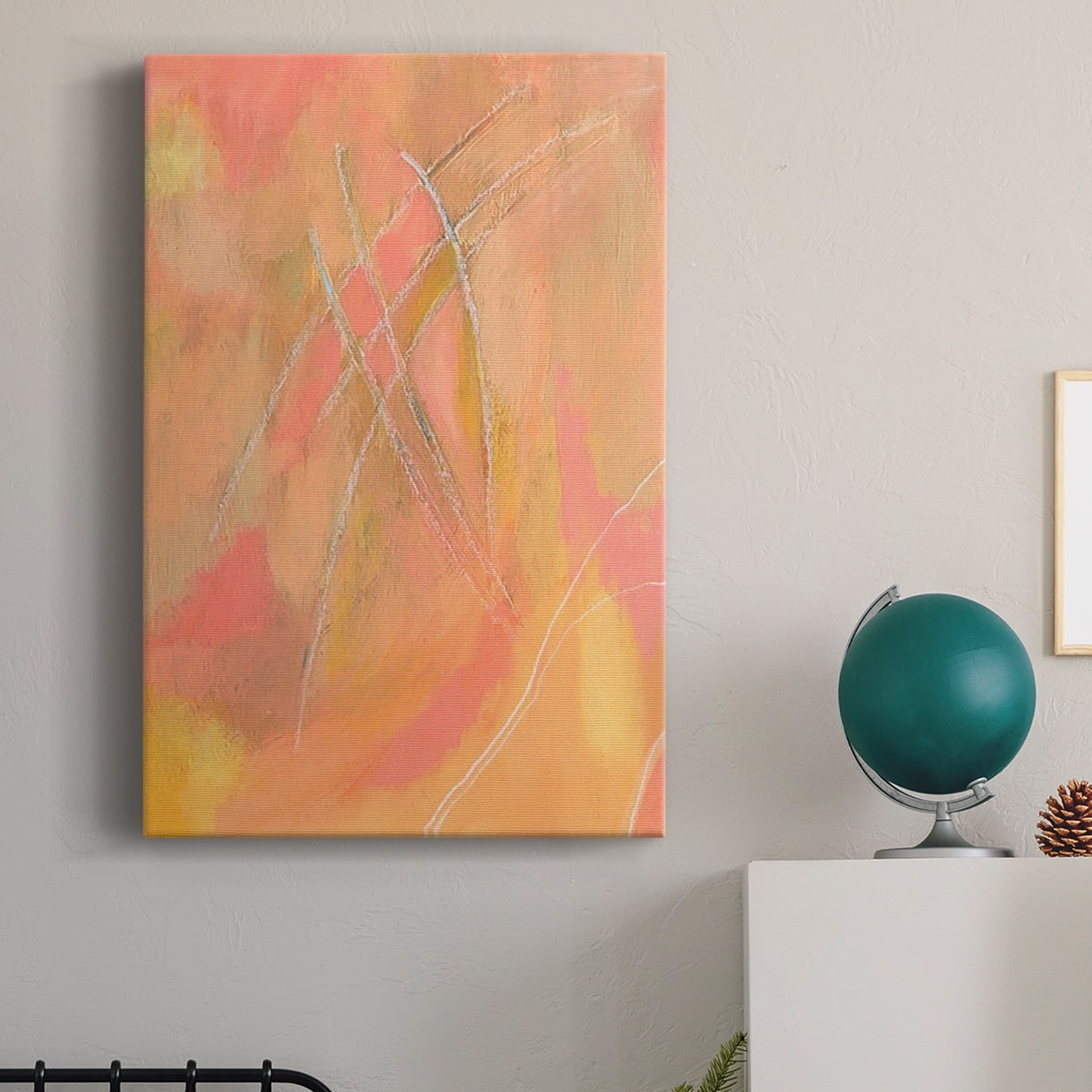 Peach Bliss IV Premium Gallery Wrapped Canvas - Ready to Hang