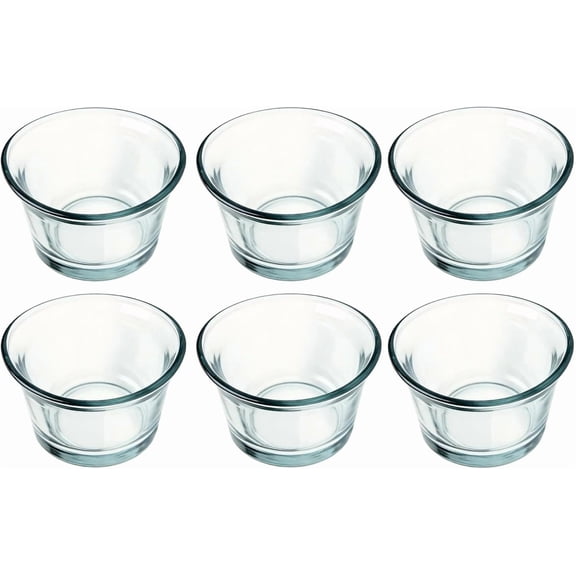 Glass Bird Feeder Cups Replacement Jelly Bowls for Outdoor Garden & Patio Feeders(RL 6 PCS)