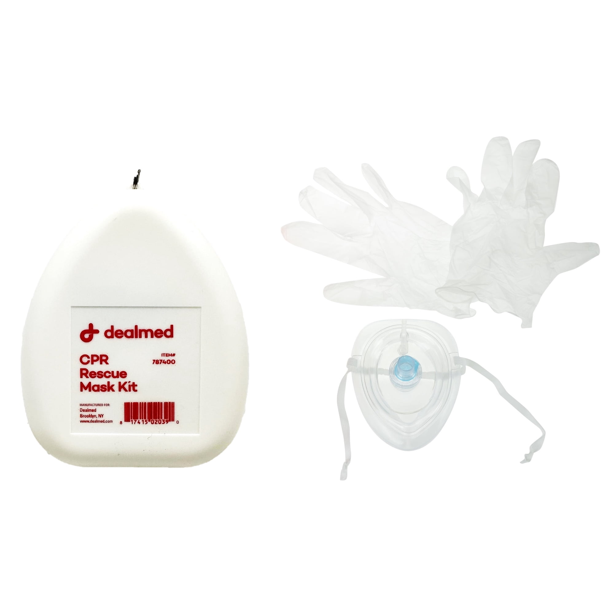Dealmed CPR Rescue Pocket Mask Kit in Hard Case (1 Count)