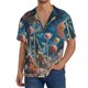 thumbnail image 1 of Fotbe Starry Sky Planet Lollipop Camisa Estampada de Manga Corta para Hombre, Casual de Verano, Estilo Playero, Sin Arrugas-Large, 1 of 5