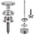 thumbnail image 2 of Laklulu - Paquete de 150 accesorios para lona de tapicería de calidad marina, cierres a presión de acero inoxidable de 10 mm para cubierta de barco, con tornillos y herramienta, 2 of 5