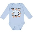 thumbnail image 3 of Inktastic Welcome to the Herd with Cute Black and White Holstein Cows Boys or Girls Long Sleeve Baby Bodysuit, 3 of 5