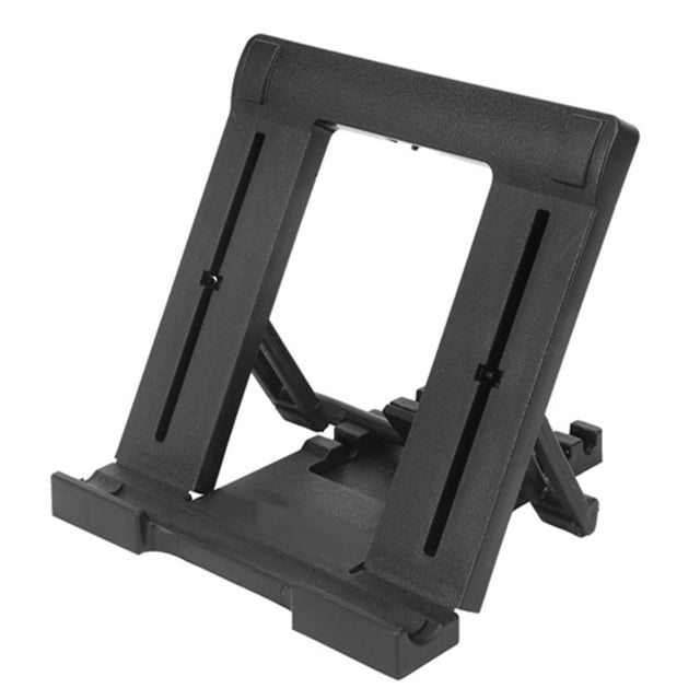 Soporte de plástico de cinco engranajes con altura ajustable para teléfono móvil, portátil, de 7 a 11 pulgadas, para tableta, PC y escritorio, color negro.