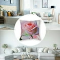 thumbnail image 5 of Pink Rose with Paint Splashes' Floral Throw Cushion Pillow Cover for Living Room, Sofa, 5 of 7