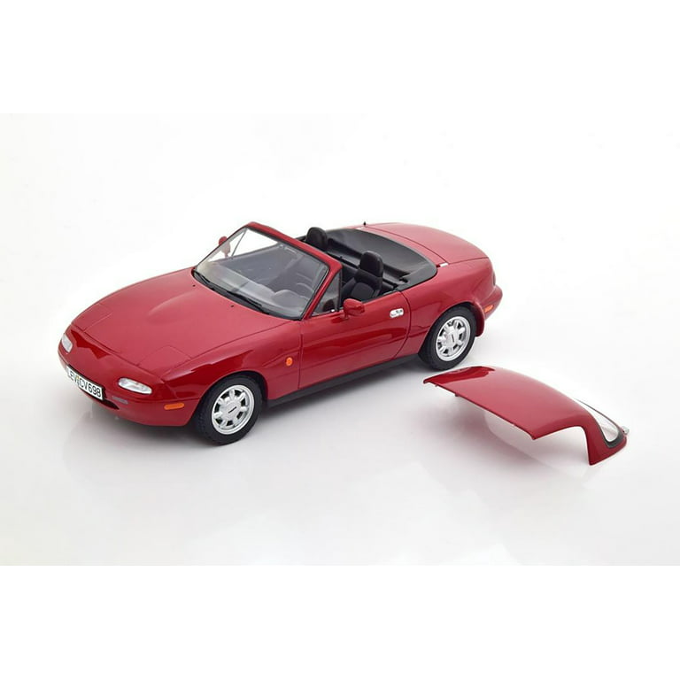 1989 Mazda MX-5 Miata Convertible, Red - Norev 188020 - 1/18 Scale Diecast  Model Car