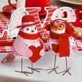 thumbnail image 6 of KCEHTA Valentines Day Decorations Birds, Valentines Fabric Birds Figurines, Standing Figurine Birds Tabletop Ornaments for Home Office Tabletop Shelf Tiered Tray Valentines Day Birds Decor, 6 of 7
