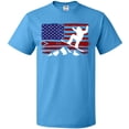 thumbnail image 3 of Inktastic Snowboarding US Flag T-Shirt, 3 of 5