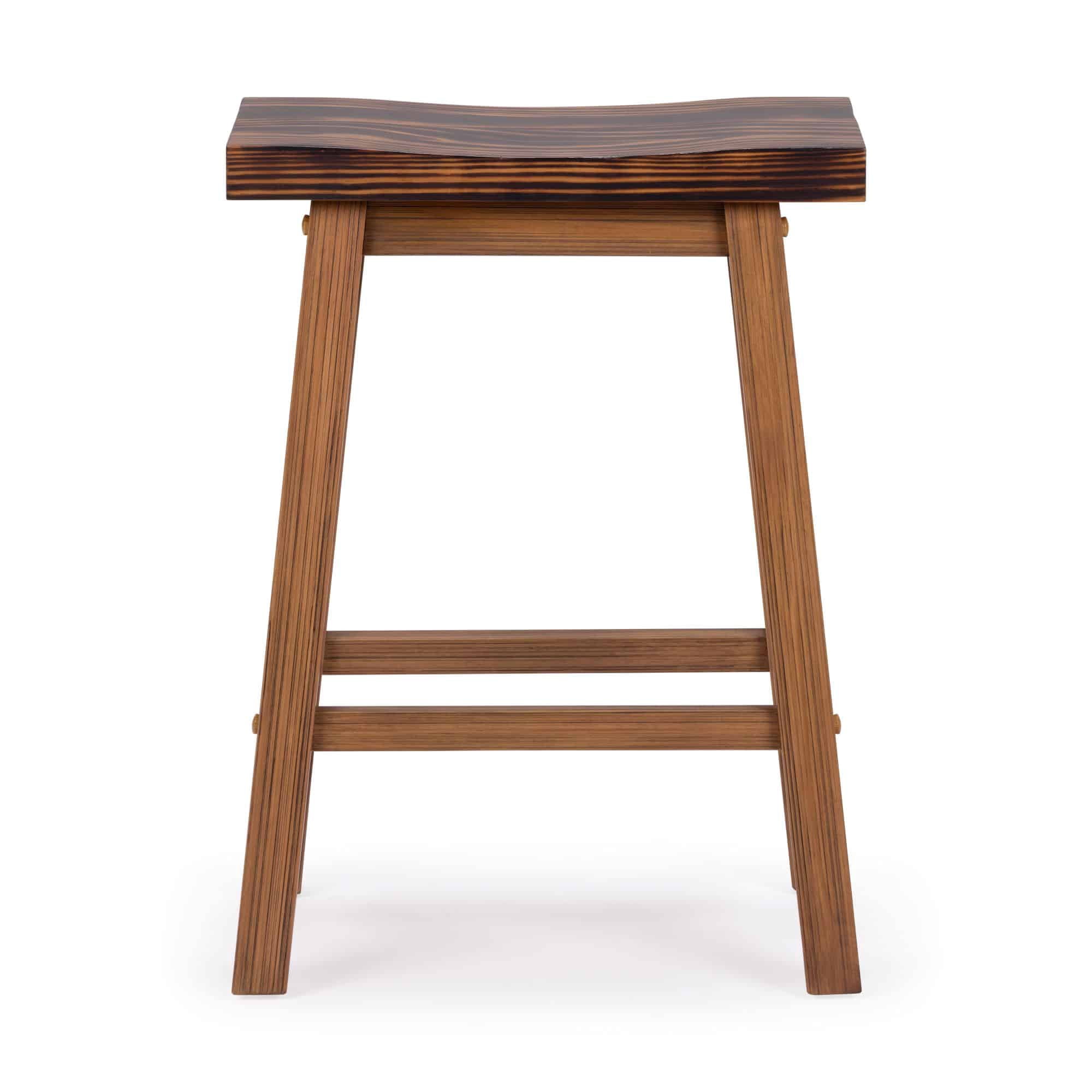 Sonoma Backless Saddle Counter Stool - Burnt Chestnut