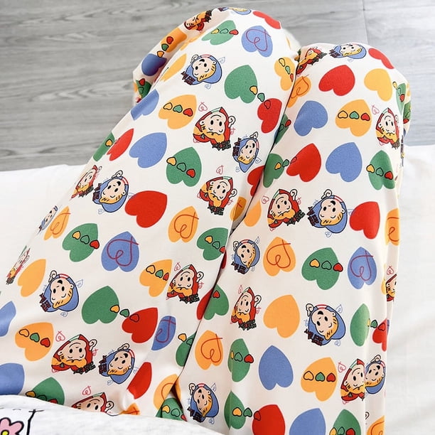 Pantalones de pijama japoneses de dibujos animados para estudiantes, pantalones antimosquitos de principios de otoño para mujeres, lindos pantalones casuales para dormitorio para uso exterior