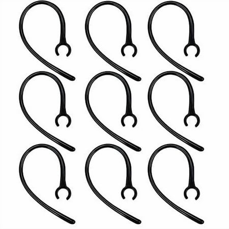 Ear Hooks for M25 M55 M70 M90 M155 M165 Mobile Bluetooth Headset Loops - Spare Clamp Replacement 9 Pack Black