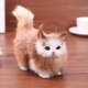thumbnail image 1 of Gato artificial de peluche para manualidadesespécimen de gato para la sala de estar del hogar (amarillo natural) Ehuebsd Para estrenar, 1 of 6