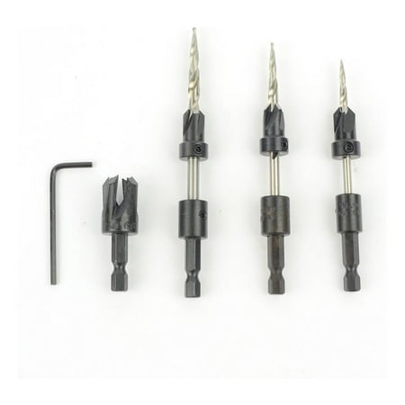 

W L Fuller 10349003C Countersinks and Matching HSS Taper Point Drills Set of 3