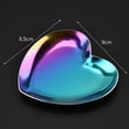 thumbnail image 3 of SPRING PARK Stainless Steel Heart Tray Trinket Dish Candle Plate Cosmetics Jewelry Organizer, 3 of 5