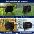 thumbnail image 6 of Gleam Adorn Griddle Grill Cover for Blackstone 22 inch and 17 inch with Hood and Stand, Waterproof UV Resistant Rip-Proof Material Griddle Cover - Black(Cover Only), 6 of 7