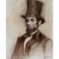 thumbnail image 3 of Campbell, Robert 12x14 Black Modern Framed Museum Art Print Titled - Honest Abe, 3 of 5