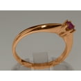 thumbnail image 4 of LBG British Made 10k Rose Gold Natural Ruby Womens Engagement Ring - 33 size options - Size 7.75, 4 of 7