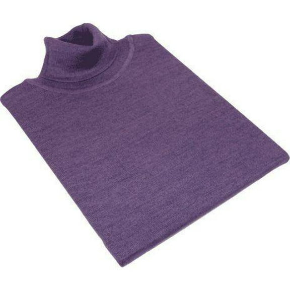 Men PRINCELY Turtle neck Sweater From Turkey Soft Merinos Wool 1011-80 Purple