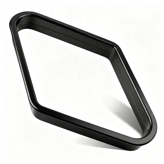 BESTSKY Black Billiards 9 Ball Diamond Pool Table Ball Rack, Plastic 9-Ball Pool Table Triangle Rack for Standard 2-1\/4" Pool Balls, Pool Table Accessories for Home Game Room