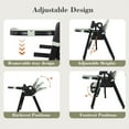 thumbnail image 6 of 3-in-1 Baby High Chair with 5-Point Harness,Foldable Infant Feeding Chair with Silent Locking Wheels and Removable 2-Tier Easy-Clean Tray, 6 of 8