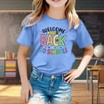thumbnail image 2 of T-shirt à Manches Courtes Col Rond Imprimé Graphique Mignon pour la Rentrée Scolaire des Enfants, T-Shirt Décontracté d'Été, Pyjamas pour Filles de 12 Ans, Taille 12, Camisole pour Tout-Petits, 2 of 4