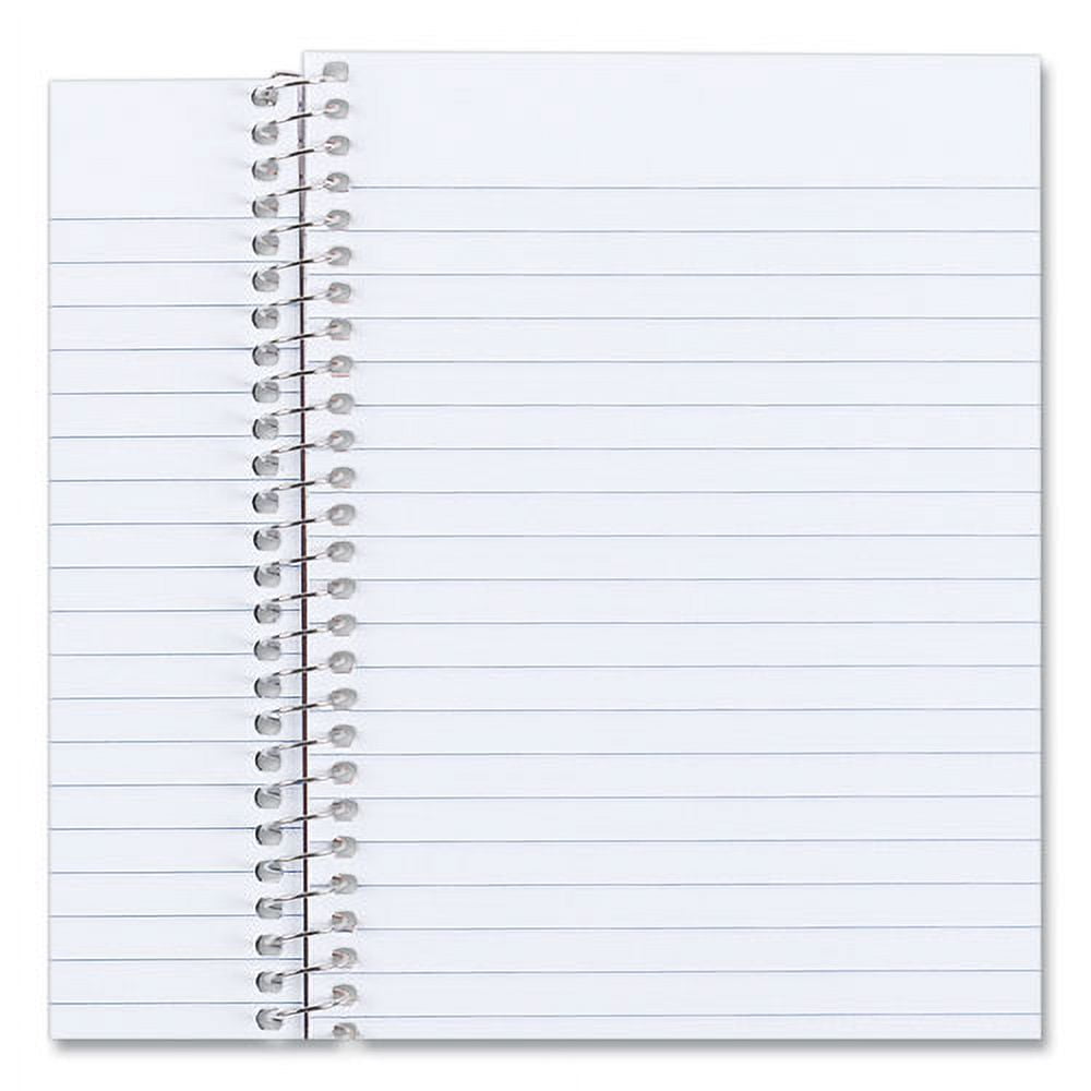 "Single-Subject Wirebound Notebooks, 1 Subject, Medium/college Rule, Kolor Kraft Blue Front Cover, 7.75 X 5, 80 Sheets | Bundle of 5 Each"