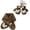 Brown, variant on Cosy Lamb Wool Kids Scarf and Gloves Set Baby Winter Essential with Cartoon Bear Designing for Warmth In Cold Weather
