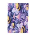 BZSMCE Bee Mushroom Pattern Print Polyester Square Table Cover,Wrinkle ...
