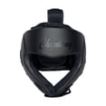 thumbnail image 3 of Casco de entrenamiento de boxeo Casco transpirable en la frente del engranaje y la protección del oído para los entusiastas MMA SANDA Men Wrestling Negro, 3 of 8