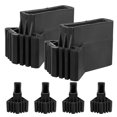 thumbnail image 4 of Shisuyan Fan-Shaped Ladder Foot Protector Rubber 6Pcs 3.5x2.6x2.3in, 4 of 8